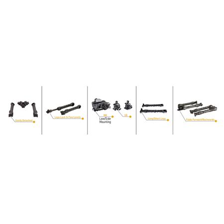 Command Arms 8-12" Picatinny Side Mounted Bipod