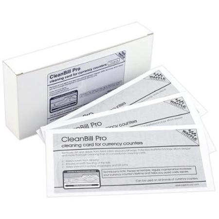 Cassida Cleanbill Pro Cleaning Card for Currency Counters, Box of 10