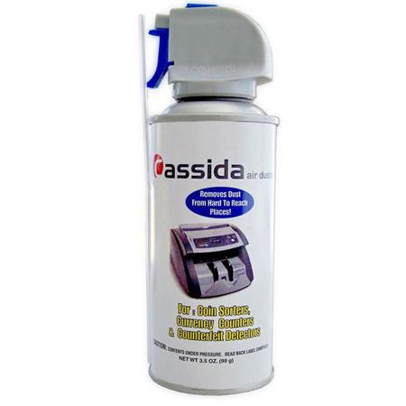 Cassida Clean Pro Air Duster for Currency Counters, 3.5oz Capacity, 6 Pack