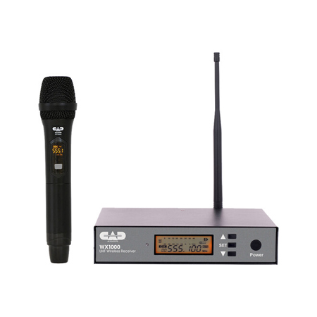 CAD Audio WX1000HH 100-Channel UHF Wireless Handheld Mic System, 510-570 MHz