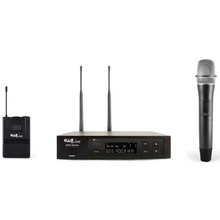 CAD Audio WX3000 UHF Wireless Cardioid Dynamic Handheld Microphone System with Capsule, Band R: 580-600MHz