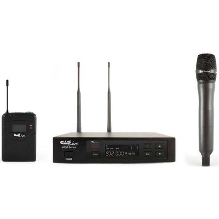 CAD Audio WX4000 Digital Wireless Cardioid Dynamic Handheld Microphone System with D90 Capsule, Band T: 902 to 928MHz