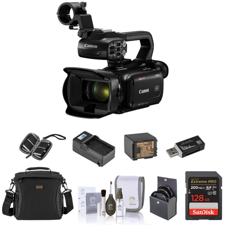 Canon XA60 4K Ultra HD Compact 20x Zoom Professional Camcorder Bundle