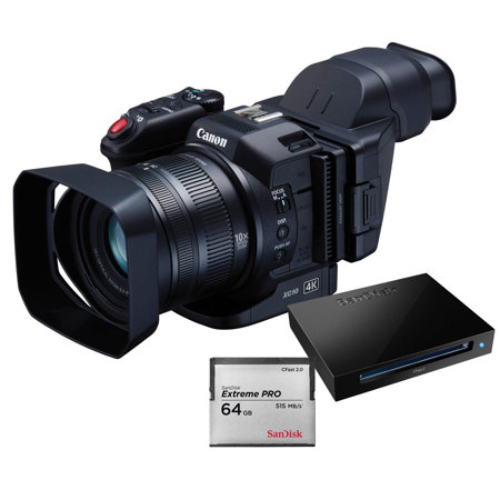 Canon XC10 4K Professional Camcorder with CFast Card and Reader