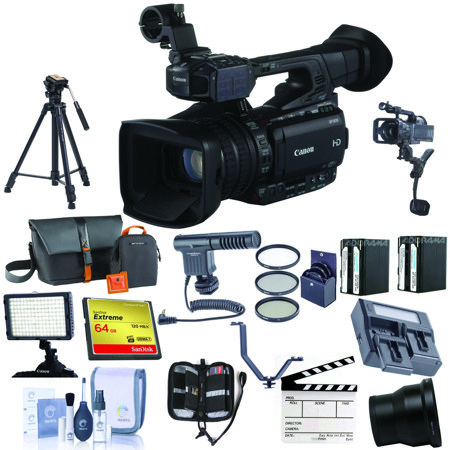 Canon XF205 High Definition Pro 1080p Camcorder With Pro Accessory Bundle