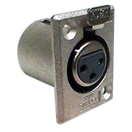 Canare ITT Cannon XLR3, Female Flange Receptacle