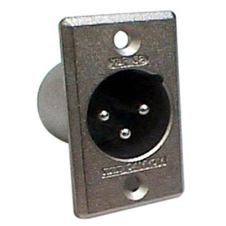 Canare ITT Cannon XLR3, Male Flange Receptacle
