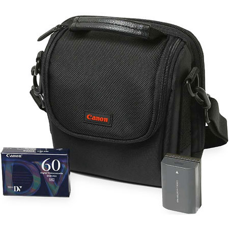 Canon ZR Accessory Kit, BP-512 Battery, Carrying Case
