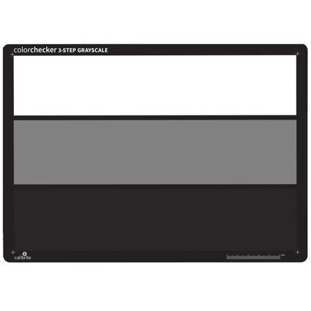 Calibrite 8.5x11" ColorChecker 3-Step Grayscale Card