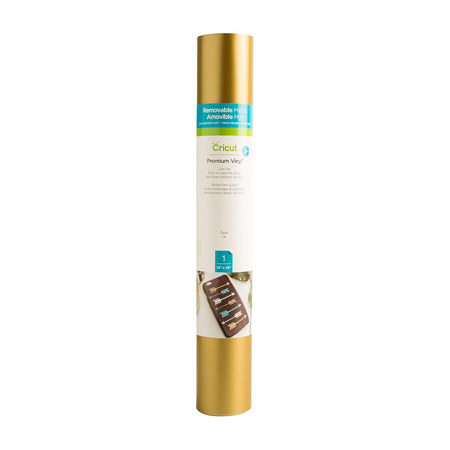 Cricut Premium Removable Matte Vinyl, 12x48" Roll, Gold