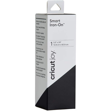 Cricut Joy Smart Iron-On Heat Transfer Vinyl, 5.5x24" Roll, Black