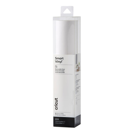 Cricut Smart Removable Vinyl, 13"x12' Roll, White
