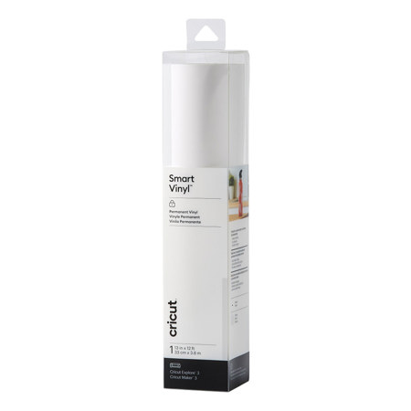 Cricut Smart Permanent Vinyl, 13"x12' Roll, White