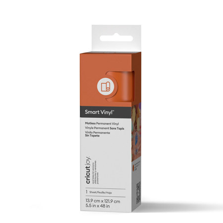 Cricut Joy Smart Permanent Vinyl, 5.5x48" Roll, Orange