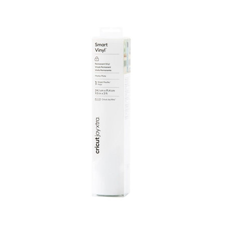 Cricut Joy Xtra Permanent Smart Vinyl, 9.5"x3' Roll, White