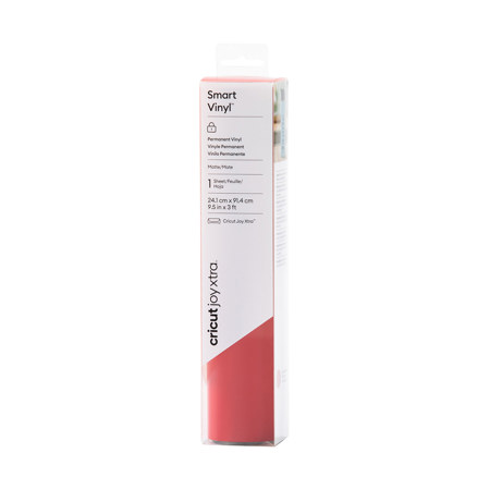 Cricut Joy Xtra Permanent Smart Vinyl, 9.5"x3' Roll, Red