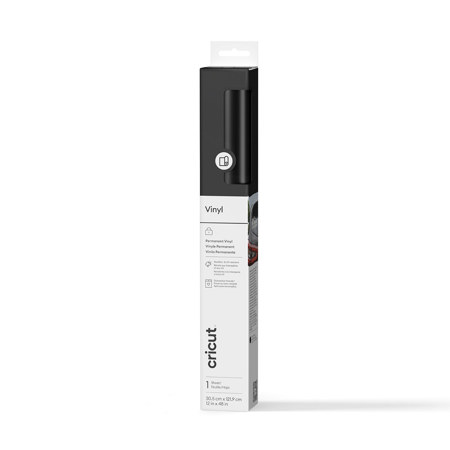 Cricut Permanent Vinyl, 12x48" Roll, Black
