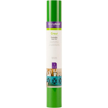 Cricut Everyday Iron-On Heat Transfer Vinyl, 12x24" Roll, Apple Green