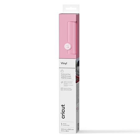 Cricut Permanent Vinyl, 12x48" Roll, Light Pink