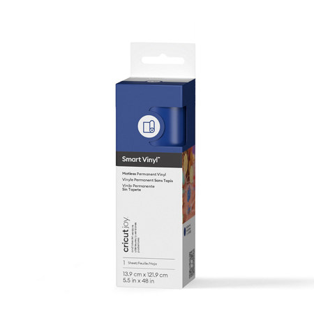 Cricut Joy Smart Matless Permanent Vinyl, 5.5x48" Roll, Blue