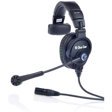 Clear-Com Single-Ear Closed-Back Hyper-Cardioid Headset with Mic and 4-Pin XLR-F Connector
