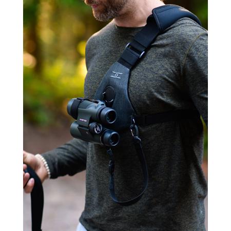 Cotton Carrier SKOUT Sling-Style Harness for Binoculars, Charcoal Gray