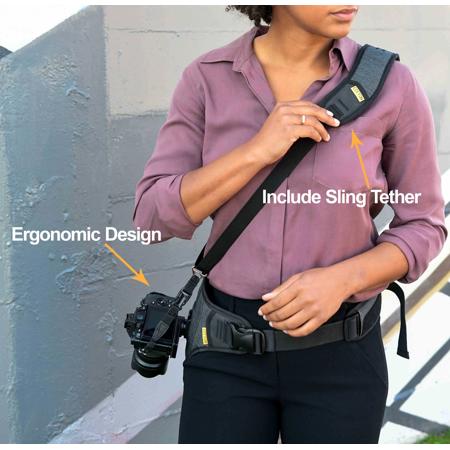 Camera Bag Cotton Carrier Slingbelt With Tether For One Camera - Main Image