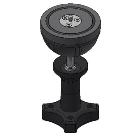 Cartoni 75mm Half Bowl with 3/8" Mounting Screw
