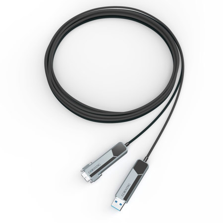 Optical Cables by Corning USB A 3.0 to USB Micro B 3.0 Optical Cable, 15m