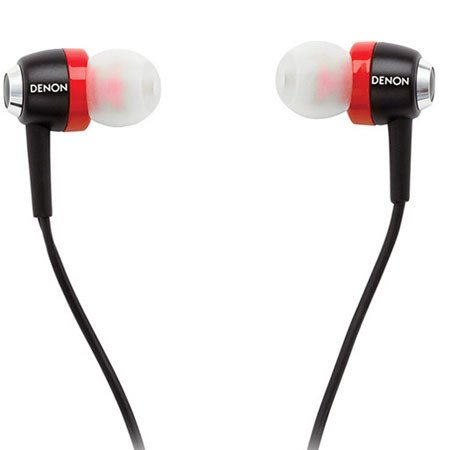 Denon Urban Raver AH-C100 In-Ear Headphones, Red