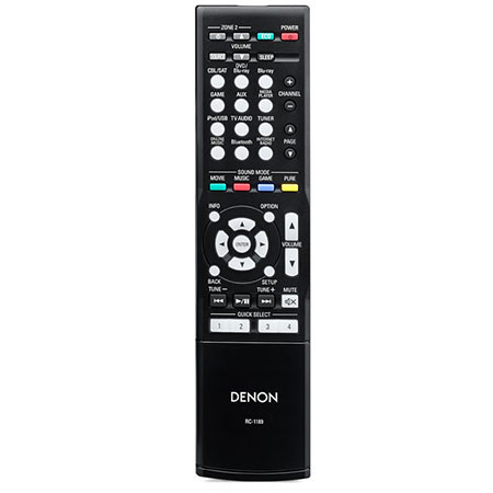 Denon AVR-X1100W 7.2 Channel In-command Receiver with Bluetooth