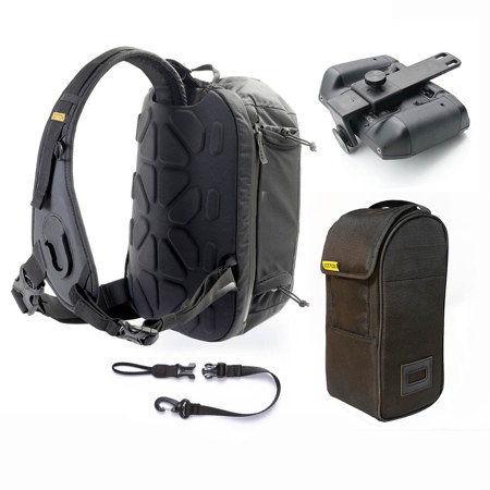 Cotton Carrier Hyker 12L Sling Bag with Lens Bag Insert for Drone, Black
