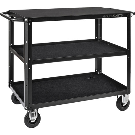 ConeCarts 3-Shelf Large Workstation Cart