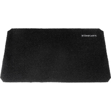 ConeCarts Fabric Mat with Embroidered Logo for Large Carts, Black