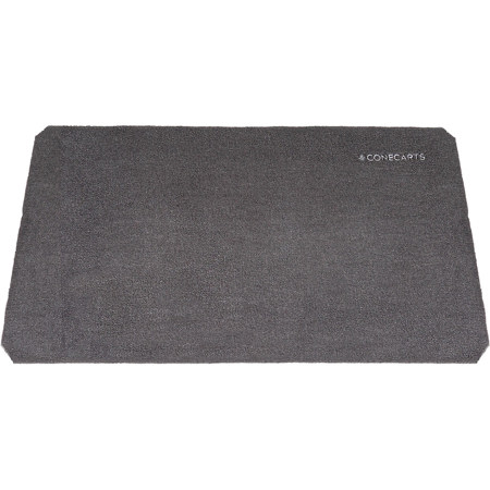 ConeCarts Fabric Mat with Embroidered Logo for Small Carts, Gray