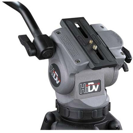 Cartoni HiDV Video Tripod System with HiDV Fluid Head, 75mm Ball Base, Supports 11.0 lbs