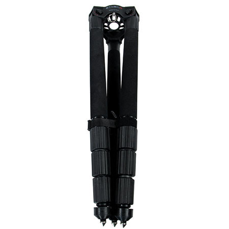 Cartoni 4-section Carbon Fiber Tripod with Fluid Head - Black
