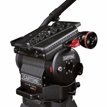 Cartoni Master 65 Flat Base Fluid Head, 176 lb Maximum Payload