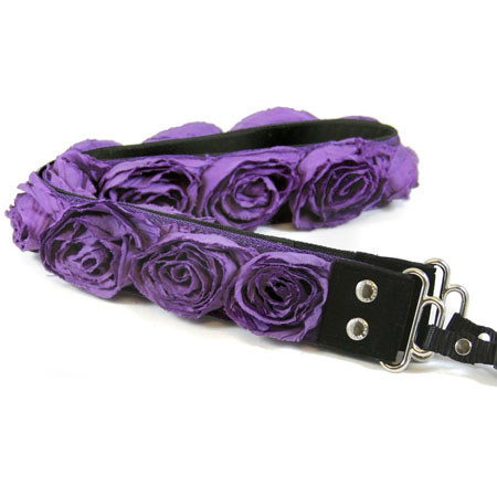 Capturing Couture 1.5" Camera Strap, Purple Organza