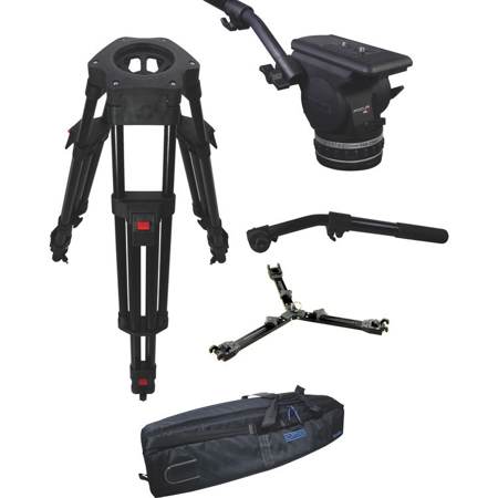 Cartoni Focus 18 Fluid Head with H602 3-Section Al EFP Tripod, P732 Mid Spreader