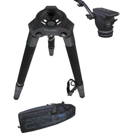 Cartoni Stabilo 100mm 4-Section Carbon Fiber Tripod with Focus 18 Fluid Head