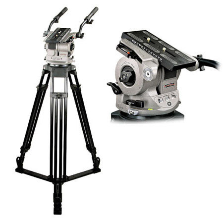 Cartoni Master M110 Aluminum Tripod with Master Fluid Head and Ground Spreader