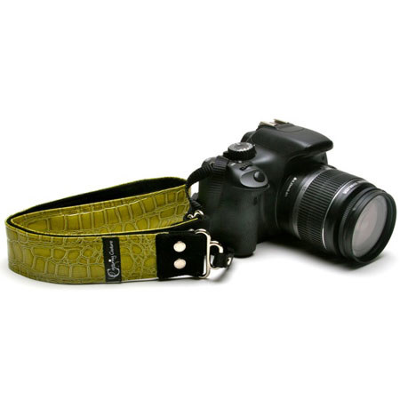 Capturing Couture Citron Snake Skin 1.5" SLR/DSLR Camera Strap