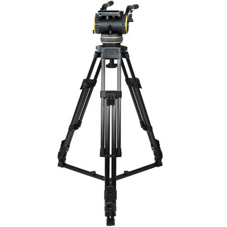 Cartoni S421 2-section Aluminum Tripod with C20S Head - Black