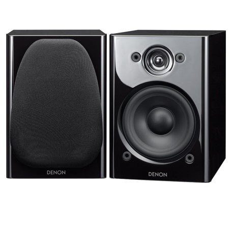 Denon SC-N5 Bookshelf Stereo Speakers, Black