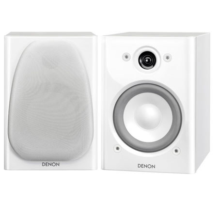 Denon SC-N5 Bookshelf Stereo Speakers, Pair, White