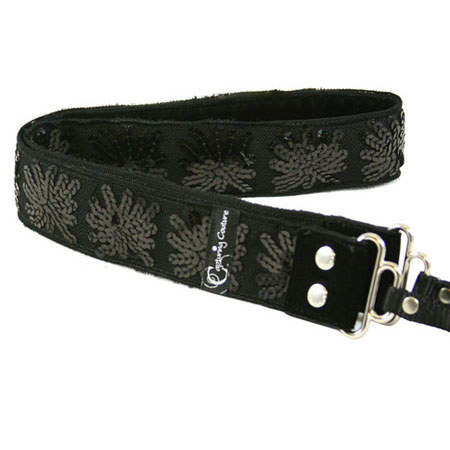 Capturing Couture Sequin Collection Sequin Star Black 1.5" Camera Strap