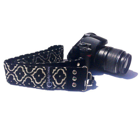 Capturing Couture: Tapestry Collection Silhouette-Black 2" Fashion Camera Strap