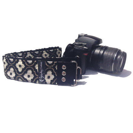 Capturing Couture: Tapestry Collection Silhouette-Cream 2" Fashion Camera Strap