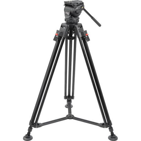 Cartoni Cartoni SPD1 Status Pro Video Tripod System with Pro Fluid Head, 1-Stage ENG Tripod & Mid Level Spreader, Supports 11 lbs, Maximum Height 63" (160cm)